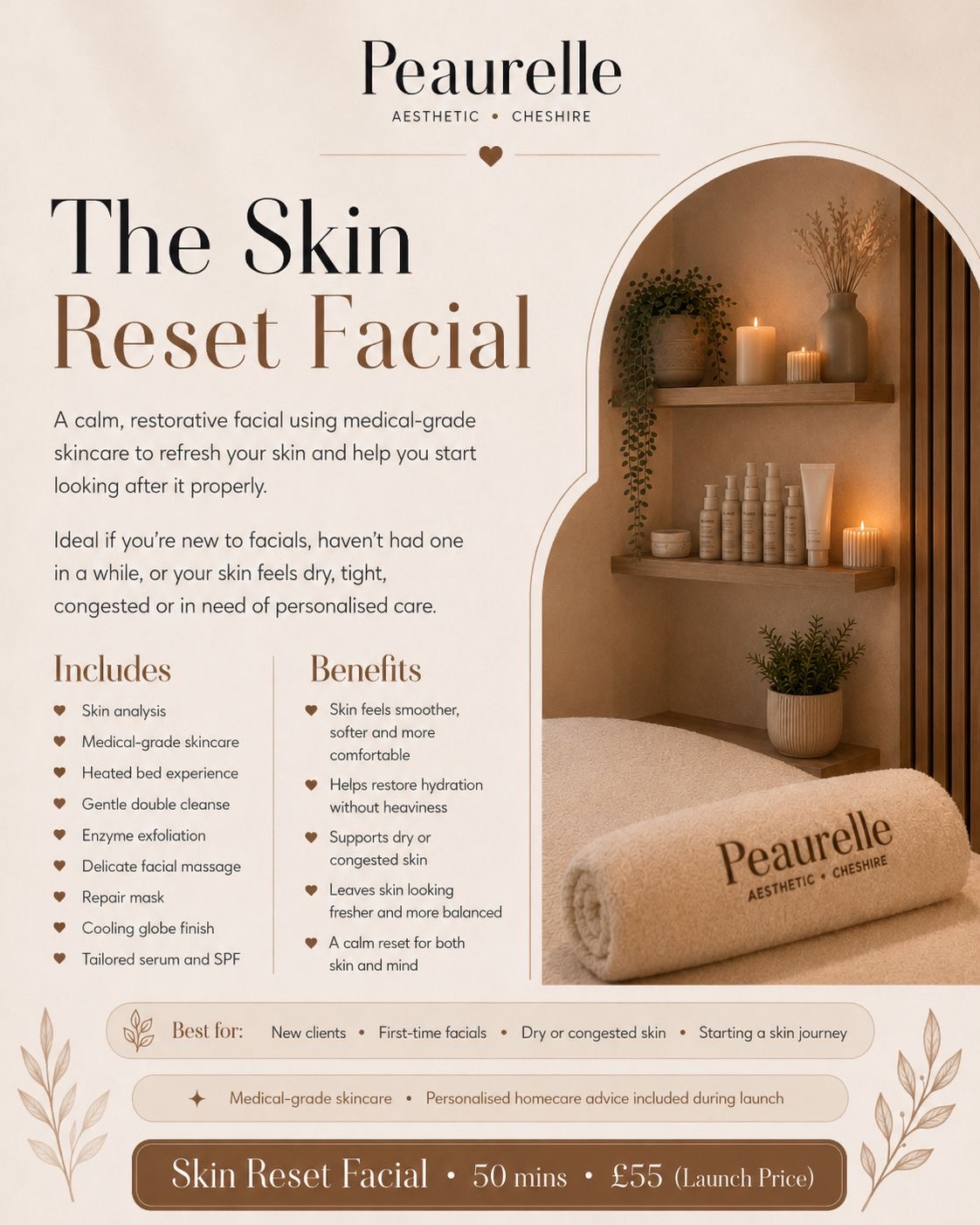 Peaurelle Skin Reset Facial bestseller card